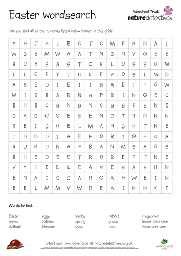 Easter Wordsearch