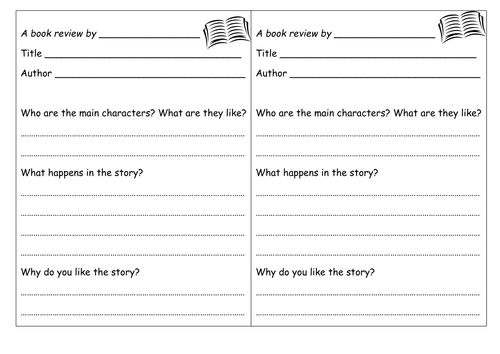 Book review template by groov_e_chik  Teaching Resources