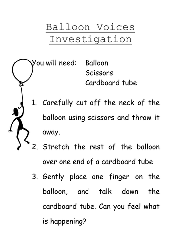 Sound investigation ideas