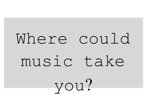 What could you do later in life with music?