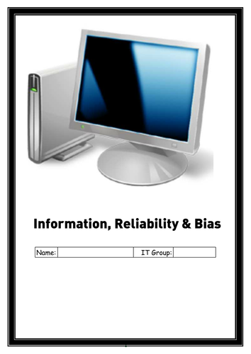 Information Reliability and Bias Worksheets