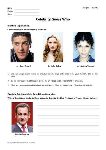 MINI CELEBRITY GUESS WHO