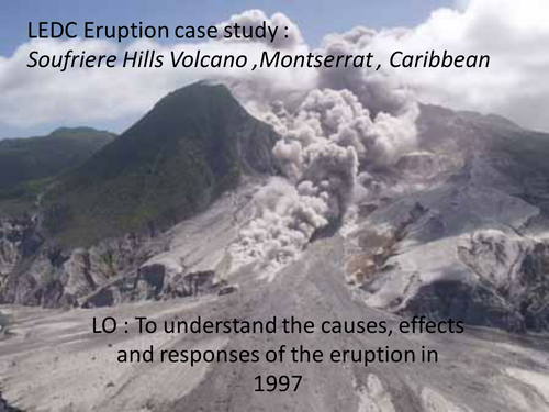 montserrat volcano eruption case study