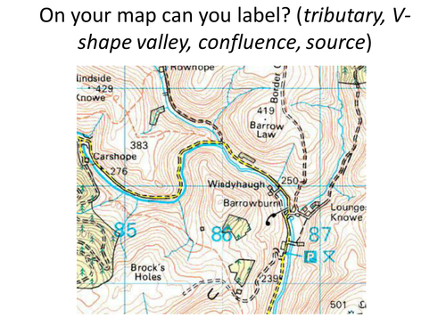 100 minute lesson on Upper Course of a River