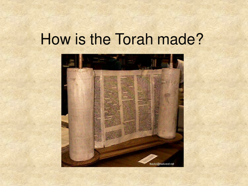 How the Torah is made.
