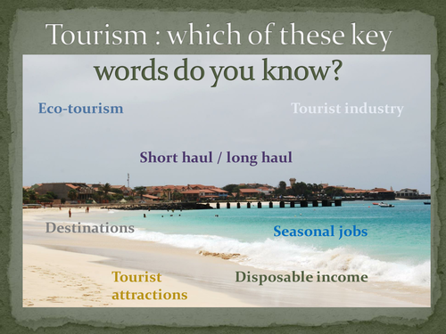 Tourism presentation assessment