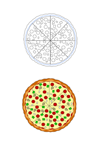 How to make a fraction pizza | Teaching Resources