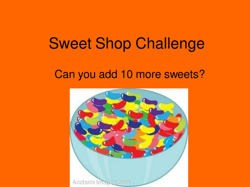 Add ten more sweets using a 100 square