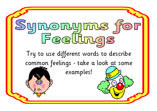 Synonyms for feelings