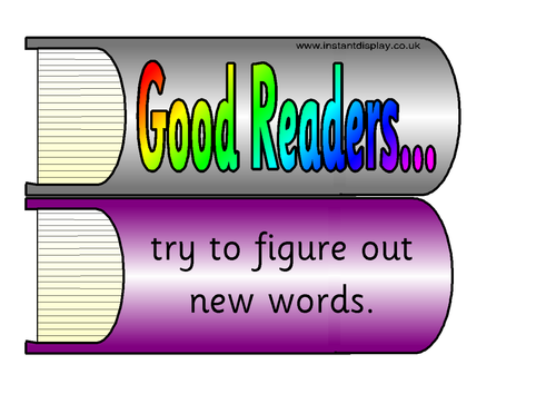 Good readers - English posters