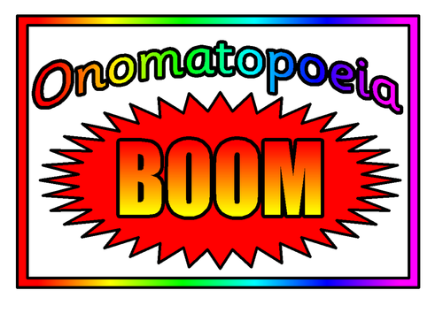 Onomatopoeia poster