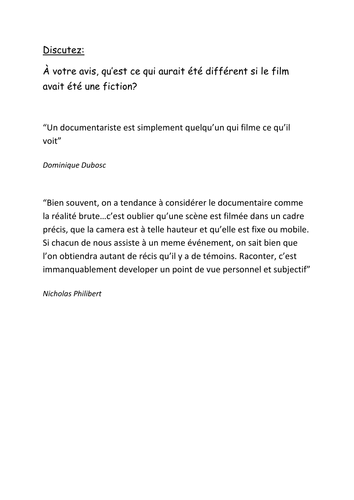 Documentary Definition Etre et Avoir