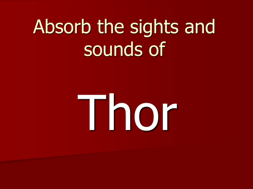 The Vikings Thor Sight and sounds