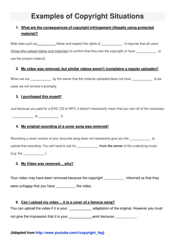 Copyright Lesson by ihart2011 - Teaching Resources - Tes