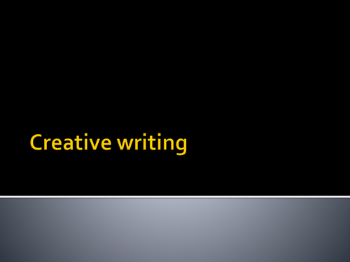Creative/descriptive writing