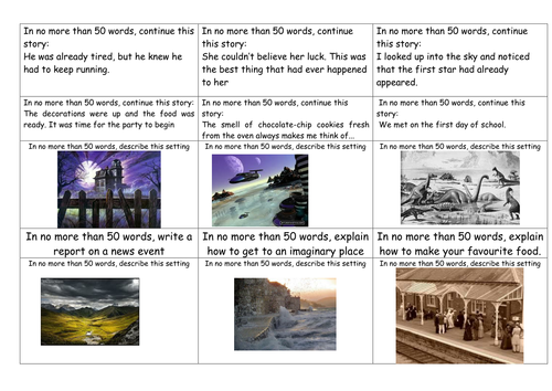 Writing activities