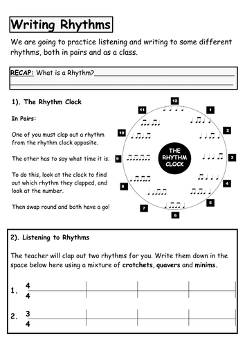 Pulse and Rhythm - Writing & Identifying Rhythms