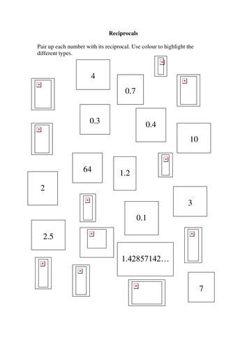 Reciprocals