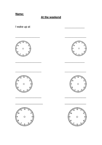 Time during my day | Teaching Resources