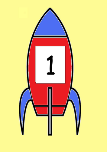 Rocket Numbers 1-50. Posters/Flashcards: A4sheets ...