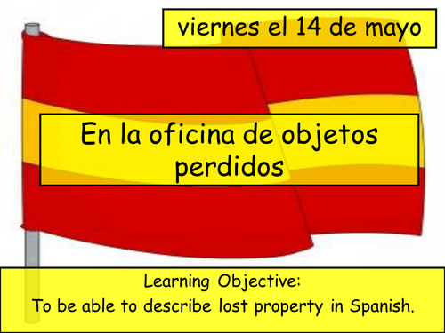 Objetos Perdidos - LOST PROPERTY LESSON