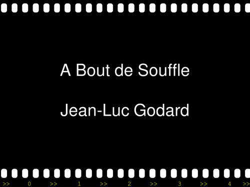 French New Wave A Bout De Souffle Breathless Teaching Resources