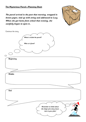 How to describe a mysterious parcel image