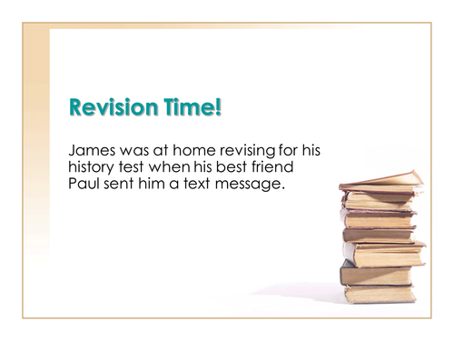 Story Writing - The Text Message