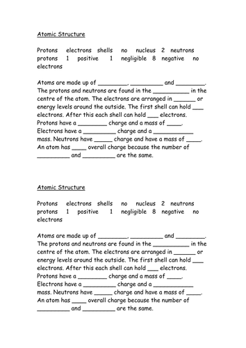 Atomic structure essay sample picture