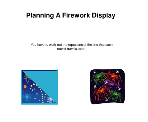 KS3 Planning A Firework Display Worksheet