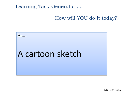 Learning Task Generator