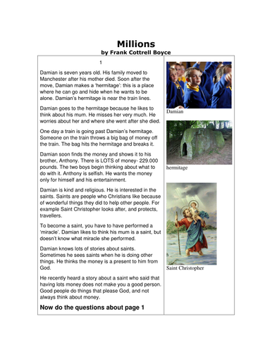 Millions- adapted for EAL