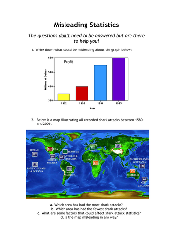 Misleading data activity by - UK Teaching Resources - TES