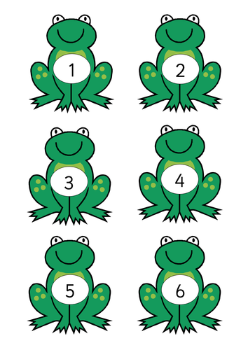 Frog number cards | Teaching Resources