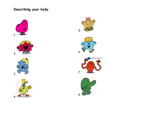 describing-your-body-teaching-resources