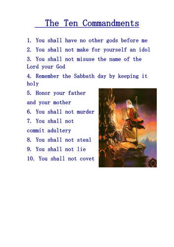 The Ten Commandments Poster