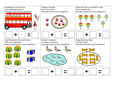 number stories addition focus teaching resources