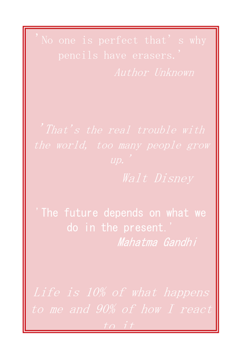 Inspirational quotes