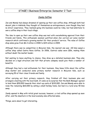 Business Enterprise Test