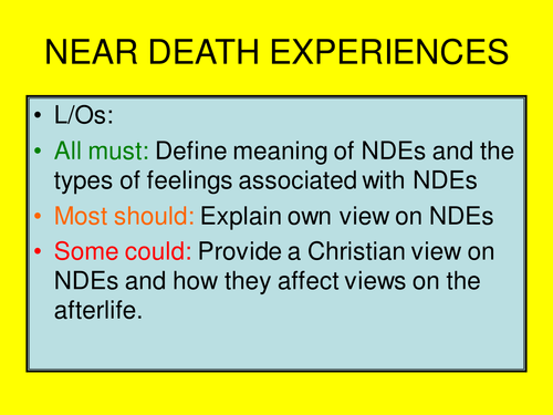 Powerpoint on Near Death Experiences