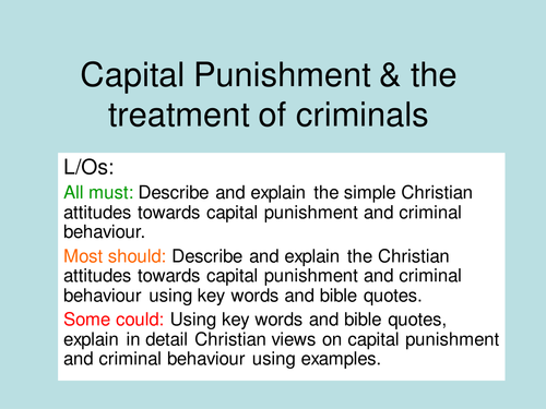 Crime and Punishment Lesson - link to assessment
