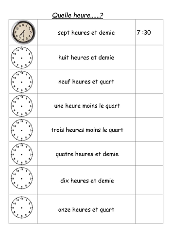 Tell the Time [Worksheets] by colgriff - UK Teaching Resources - TES