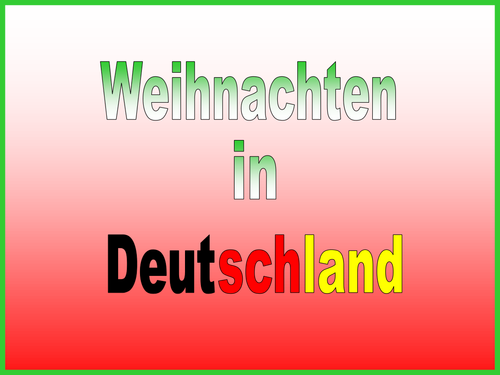 Weihnachten in Deutschland | Teaching Resources