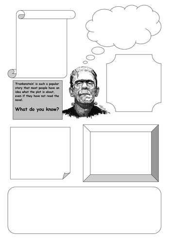 Frankenstein - Pre reading task