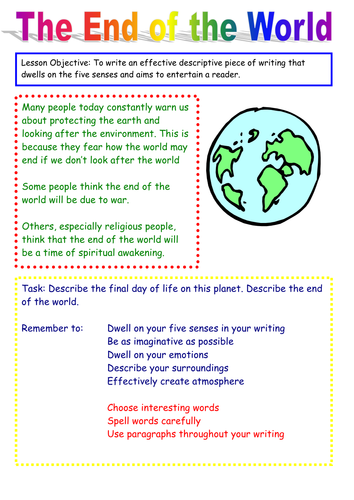 Creative writing - The End of the World