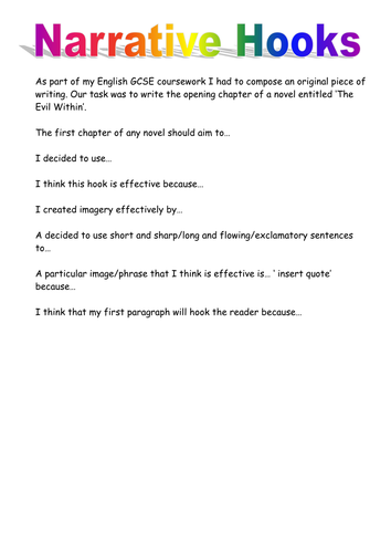 Analytical writing based on Creative writing