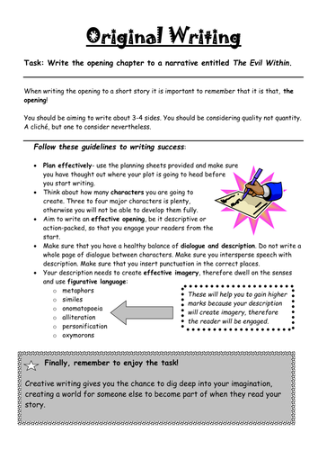 creative writing tasks ks2