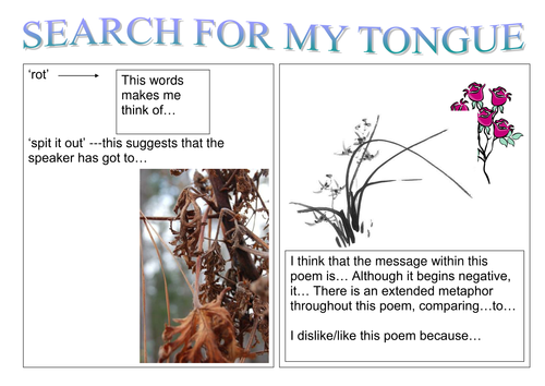 Search for my Tongue: tasks | Teaching Resources