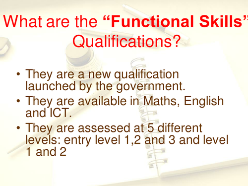 Introduction to Functional Skills in English