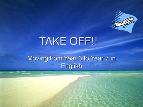 Transition lesson for Year 6 into 7